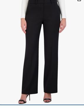BCBG Women's Black Wide-Leg Trousers